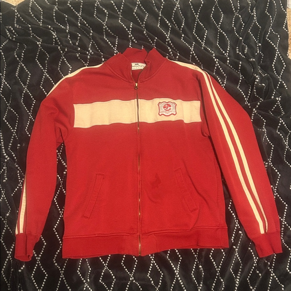 Honolulu Surf co  Vibrant Red Jacket with White Details